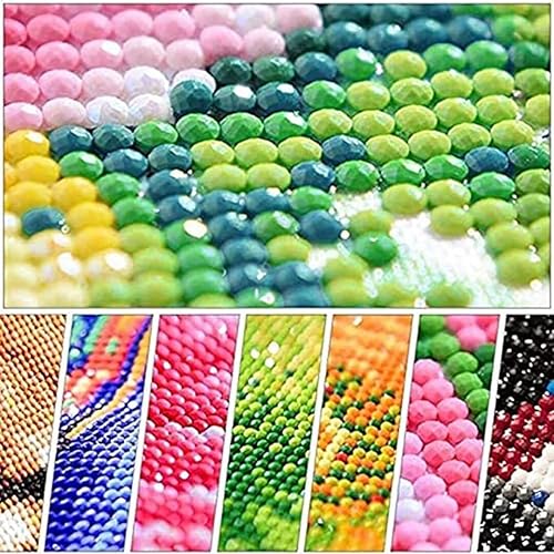 Miniatura 7 de Tucocoo Kits de pintura de diamantes 5D para adultos, payaso negro y rojo, taladro completo, diamante redondo, punto de cruz, diamante fácil de