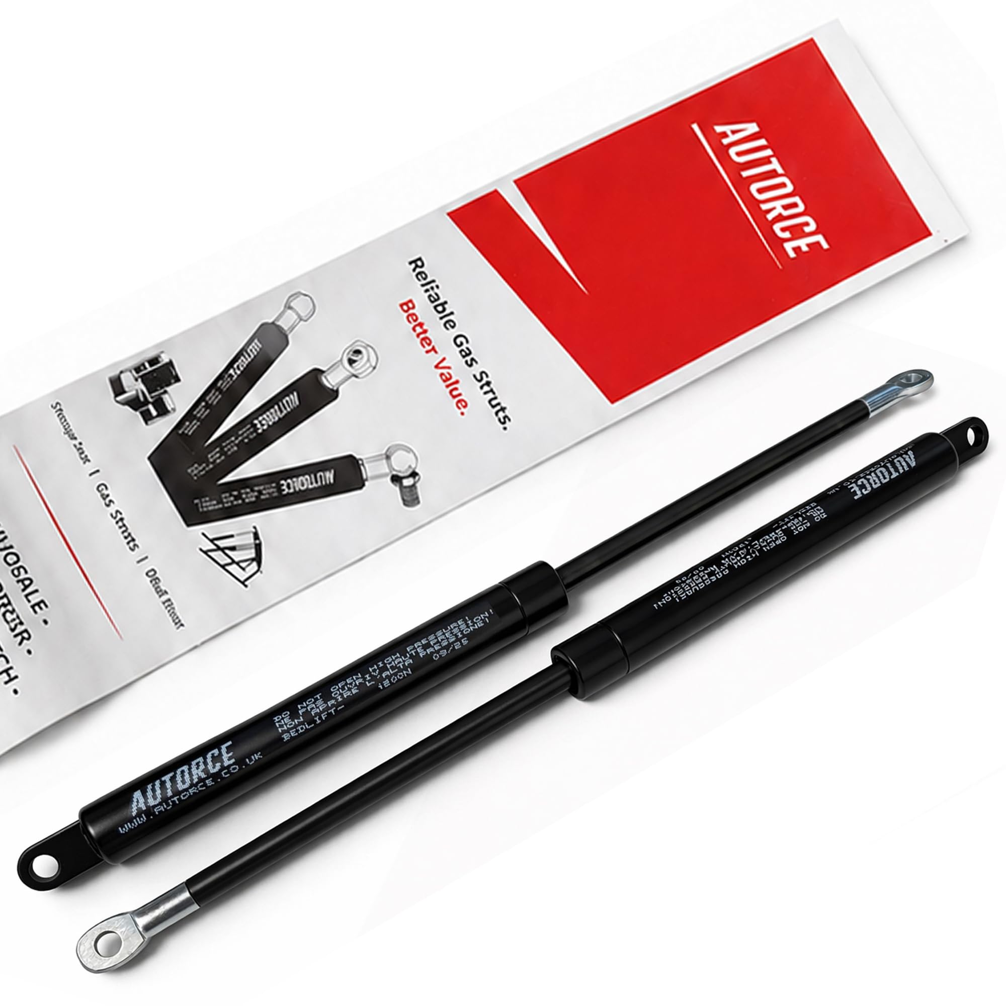 AUTORCE 2x 1200N Bed Lift Gas Struts – 540mm Open Length | For Ottoman Beds Lift-Up Replacement- Struts Only (1200N)