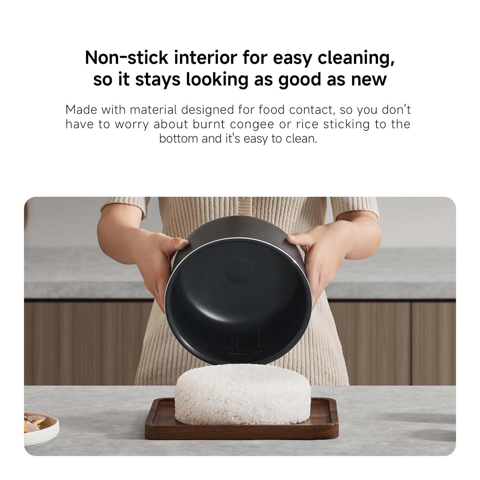 THEGA Cuociriso, Cuociriso Smart Multifunzionale con Vaporiera da 3L per 2-6 Persone, Cuociriso Multifunzione 8-in-1 con Controllo Intelligente Tramite App