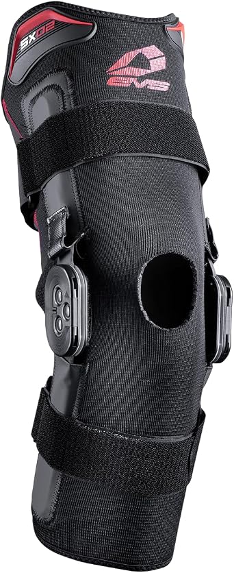 EVS SPORTS SX02 Riding Knee Brace | Soft, Form-Fitting, Adjustable | 3 Compression Straps