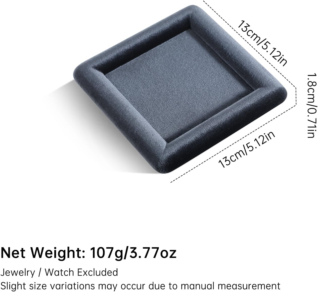 Velvet Flat Jewelry Display Tray for Ring Earrings Necklace Bracelet Watch image 2