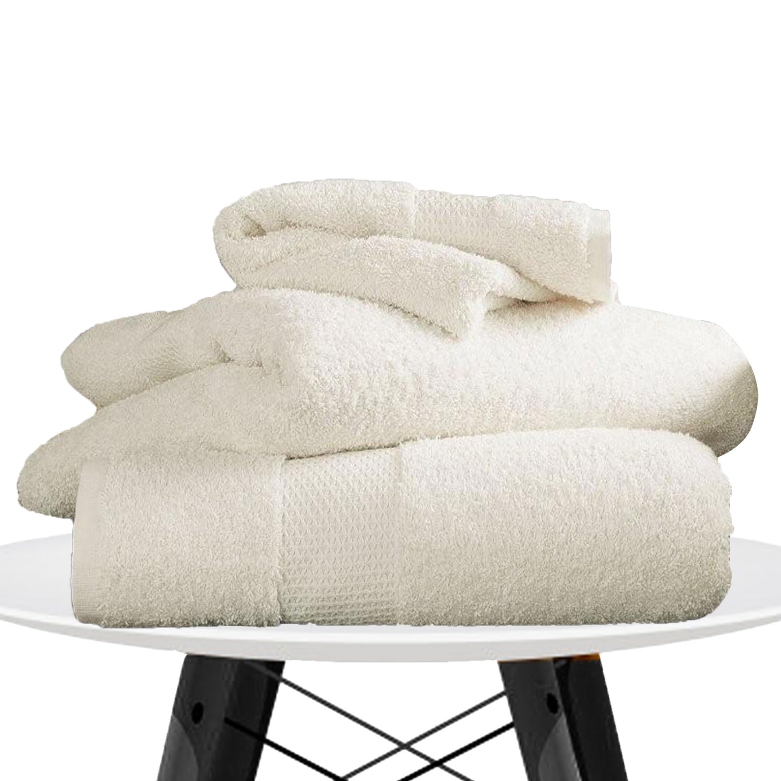 Lions Towels - Premium Bath Towels 2 Pack - 70x125cm, 100% Egyptian Cotton, Ultra Soft and Highly Absorbent, Extra Large Bath Towel for Bathroom, Hotel Quality, Cream