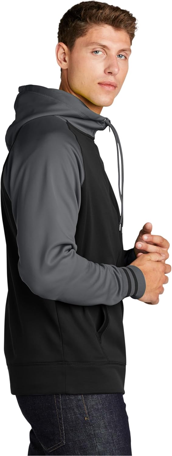 Sport-Tek?ST236 Sport Wick?Varsity Fleece Full Zip Hooded Jacket