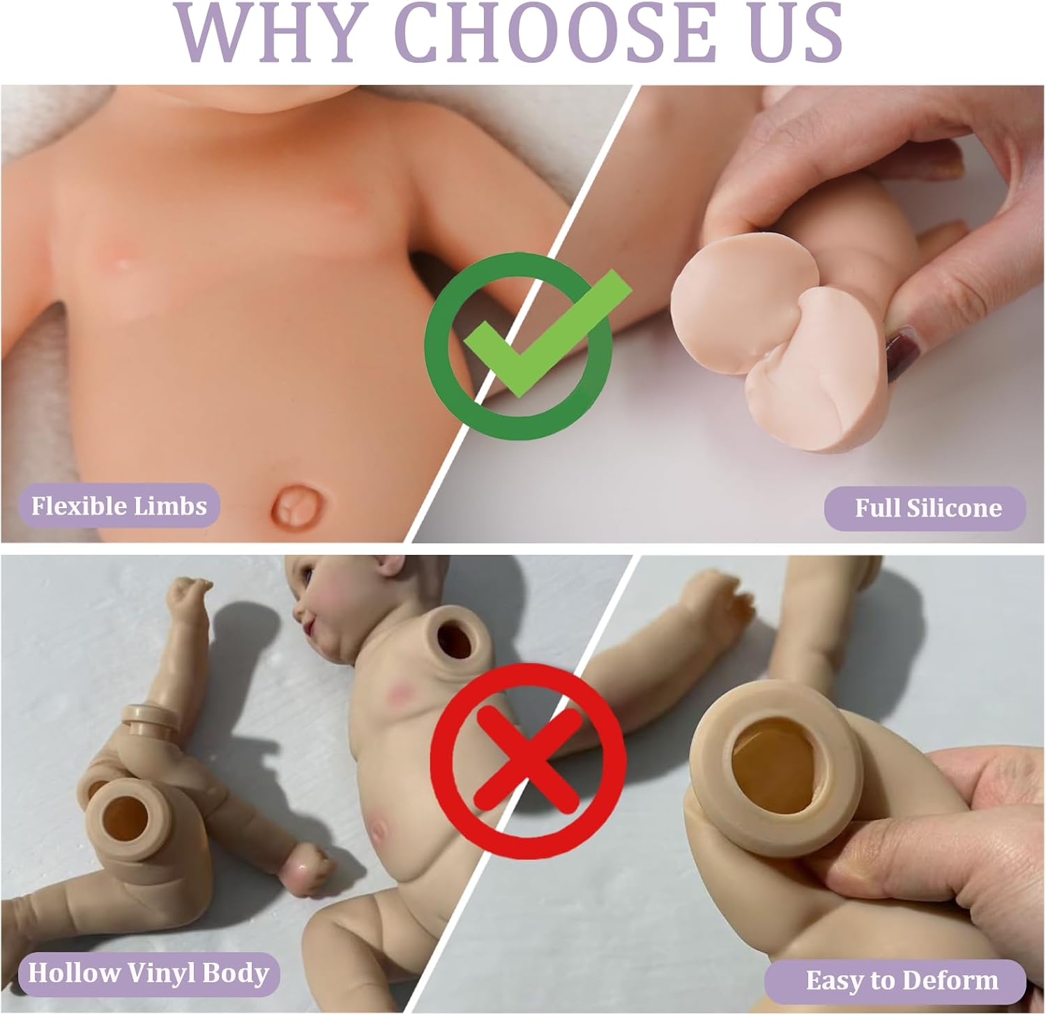 12 in Full Silicone Reborn Baby Dolls, 1:1 Lifelike Newborn Dolls Non Vinyl Realistic Reborn Toddler Dolls Boy Washable Sleeping Doll