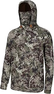 Pull à Capuche en Polaire pour Homme avec Snood Sweat-Shirt de Chasse et de pêche imperméable FS18M