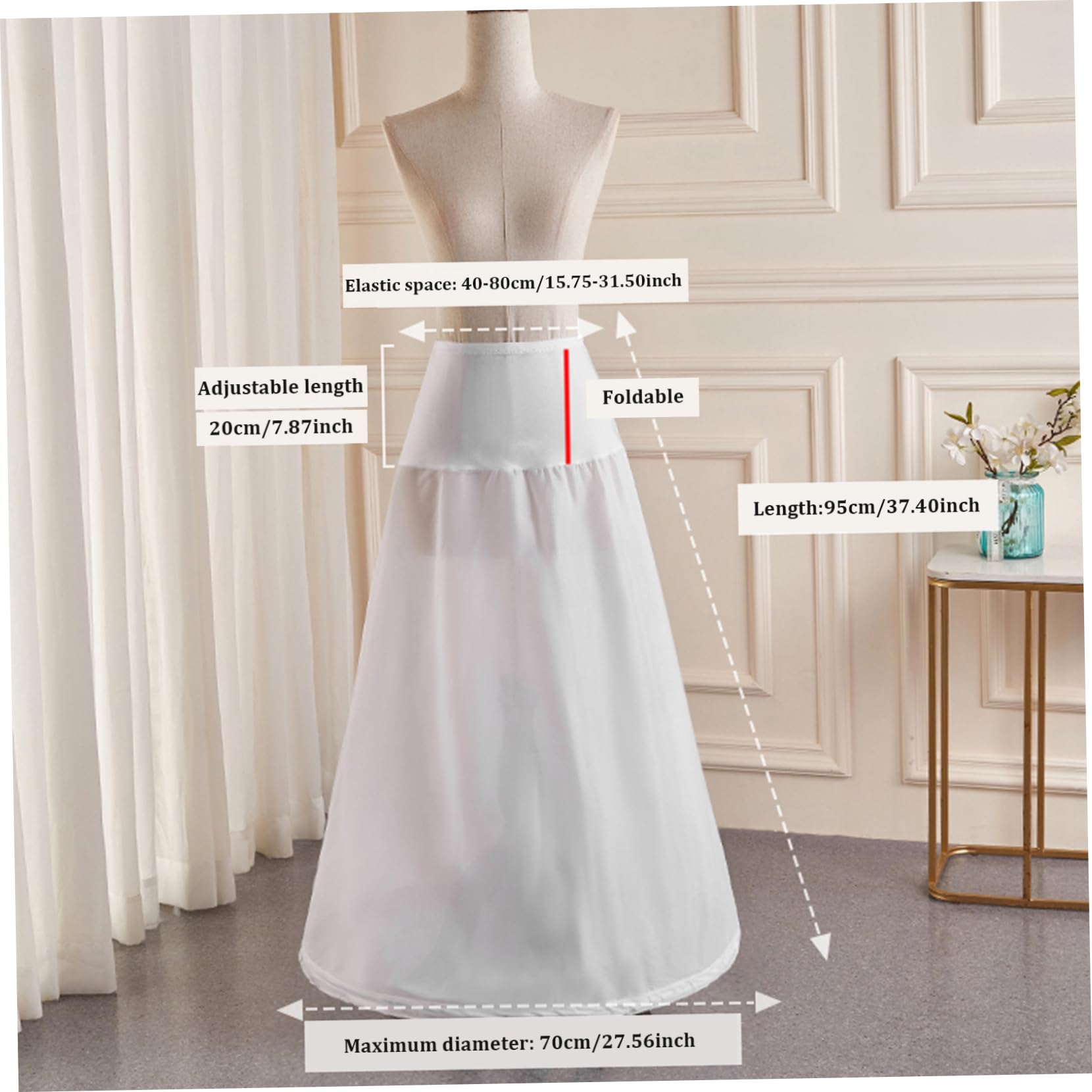 Petticoat Women's Short Crinoline Skirt Women's Short Tulle Skirt Belly Dance Summer Skirt Lightweight Mini Skirt Elastic Fancy Dress Underskirt