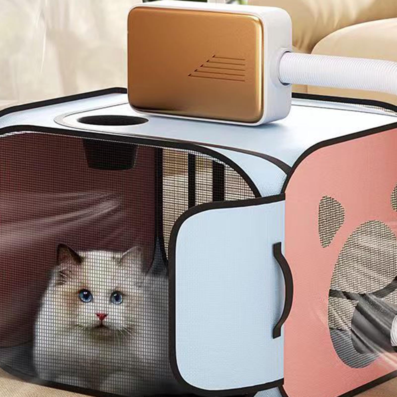 Amazon | 犬用ドライケージ、ペット乾燥ボックス、ポータブル 