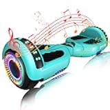 SIMATE Hoverboard, Bluetooth All Terrain Hover Boards with LED Lights and APP Control, Gifts for Kids Adults Girls Boys, for All Ages