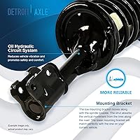 Vista 251 de Detroit Axle - Kit de suspensión delantera de 10 piezas para Chevy Aveo Aveo5 Pontiac G3 Wave 2 Ready Struts Assembly 2 Enlaces de barra
