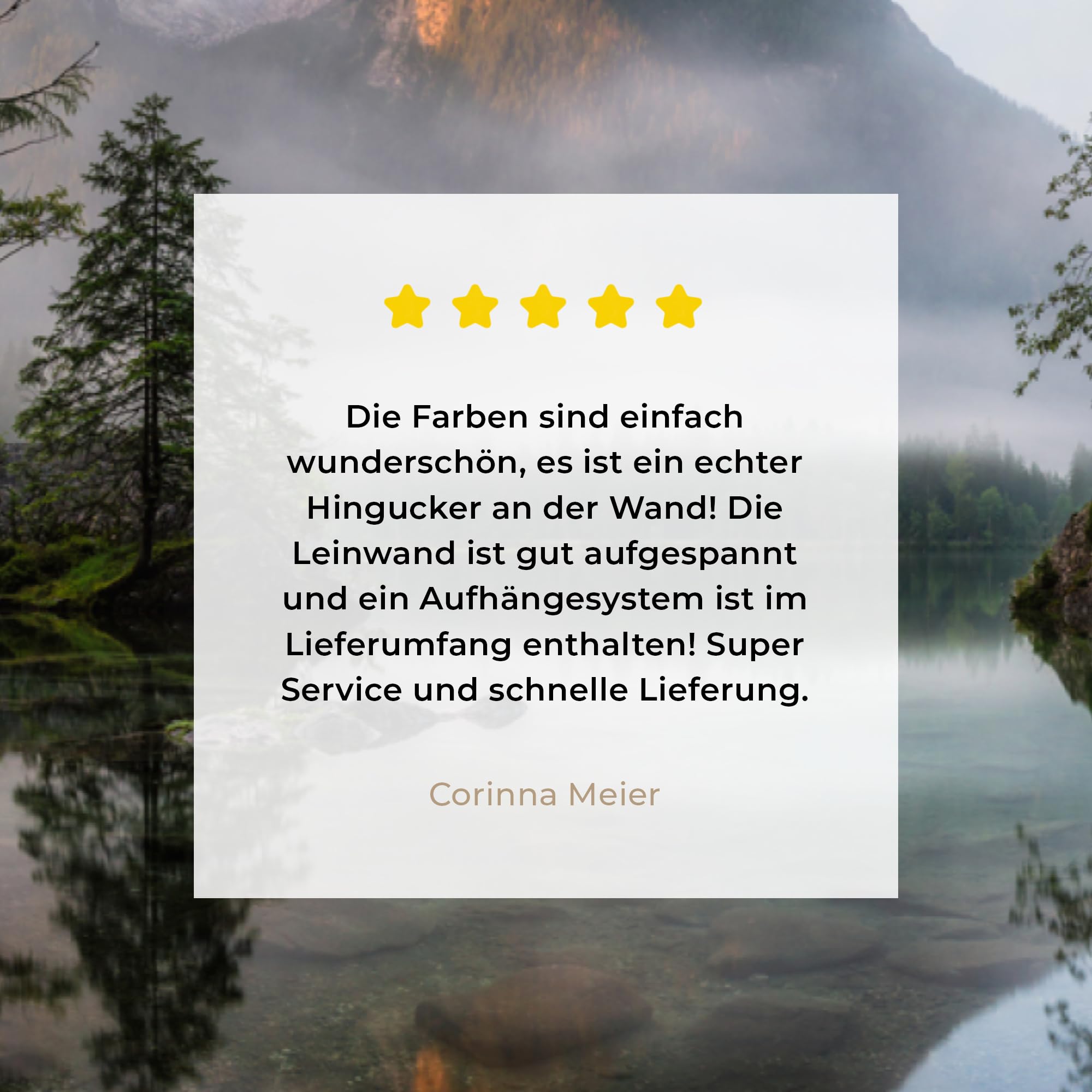MuchoWow© Bilder Groß Groß 140x90 cm XXL Wohnzimmer Deko Modern Wandbild XXL Kunstdruck auf Leinwand Bild Schlafzimmer über Bett Room Decor Geschenke Wasser - Landschaft - Berge - Bäume