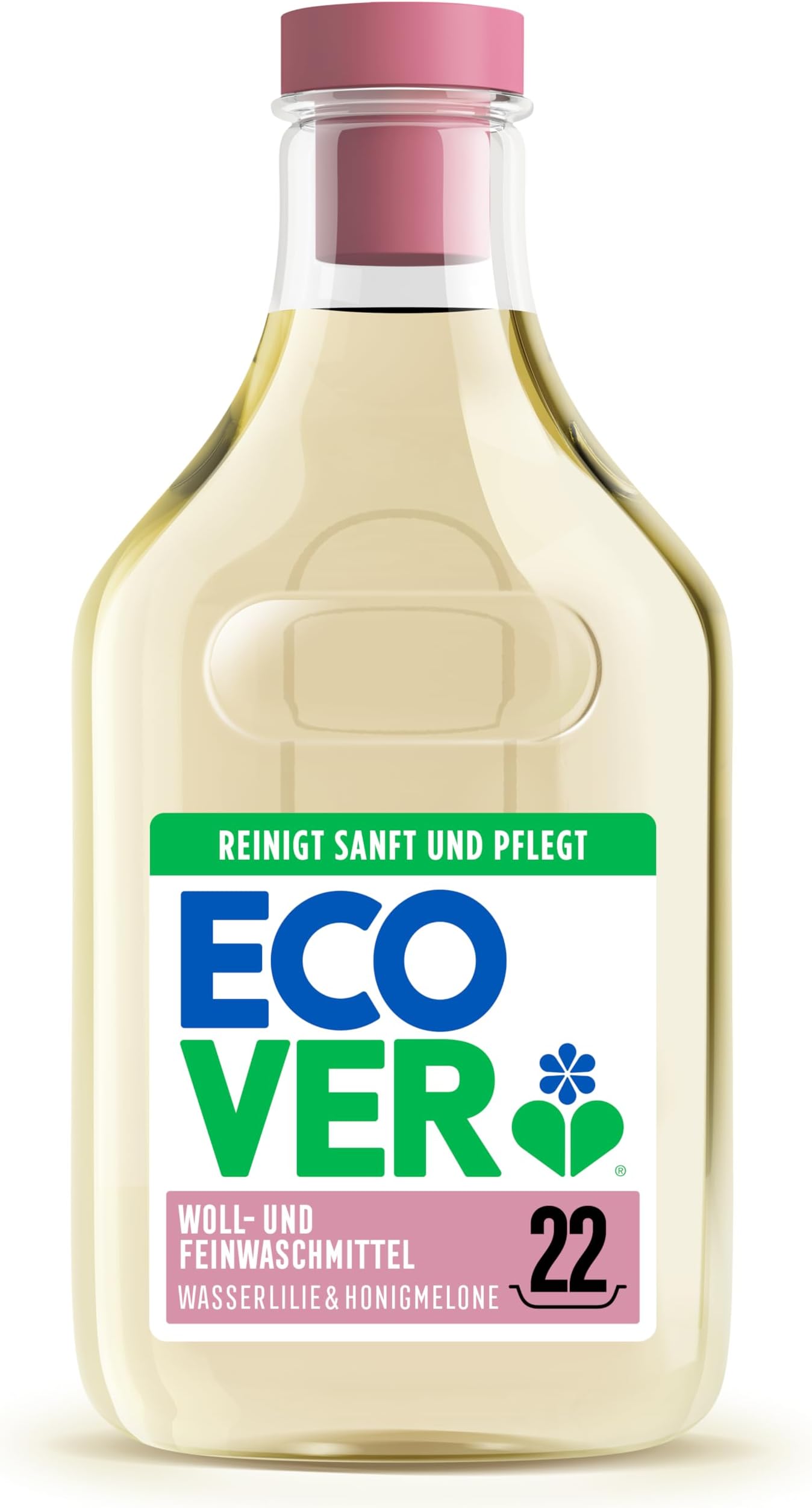mild detergent wool and fine (1 L/22 loads), liquid detergent with plant-based ingredients, Ecover detergent for delicate textiles