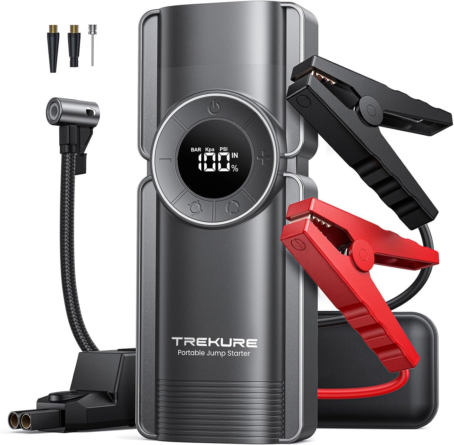 ジャンプスターター エアーコンプレッサー搭載 急速充電対応 Amazon | TREKURE ジャンプスターター エアコンプレッサー搭載 3000A