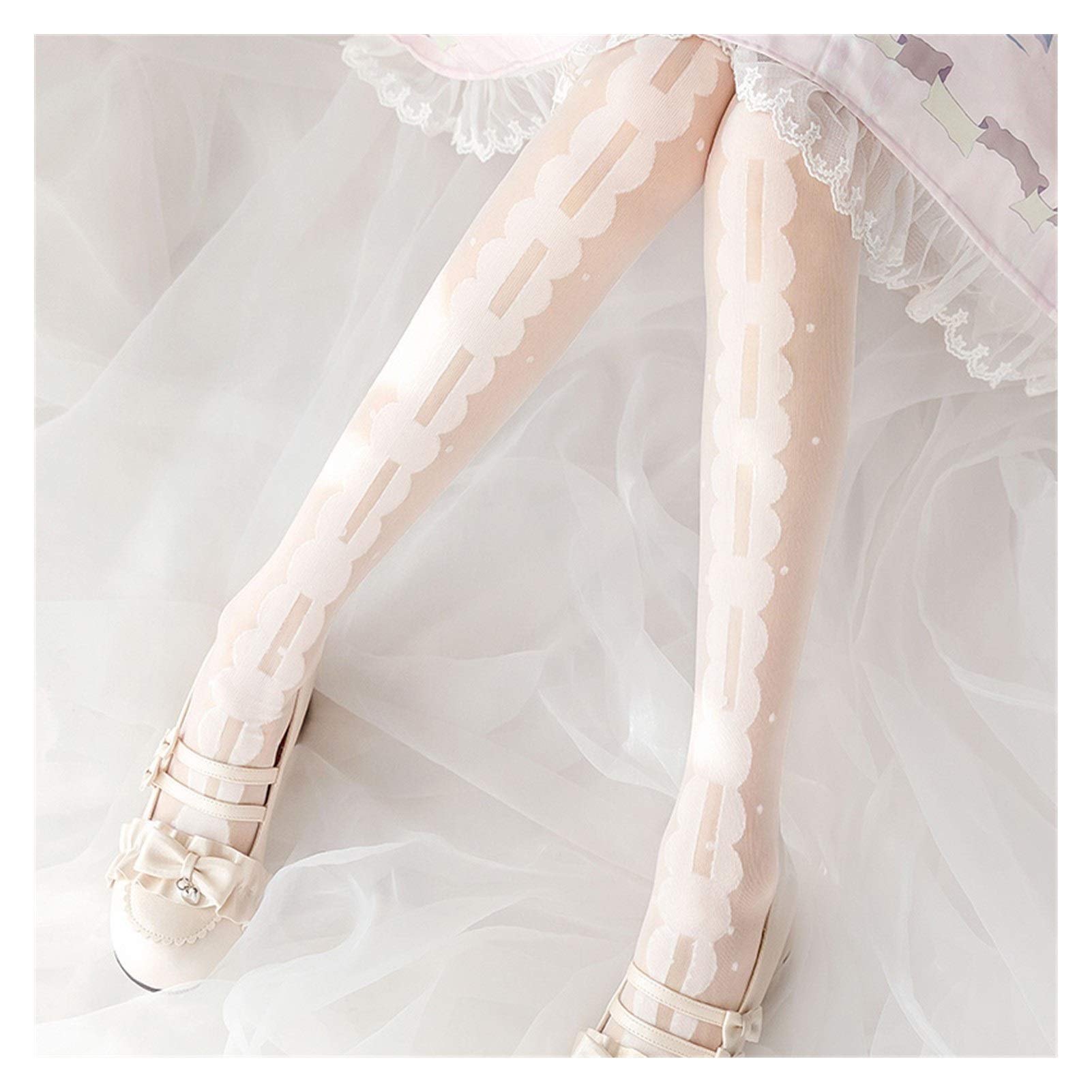 Calcetines de seda de gota finos para muslo con lazo elegante
