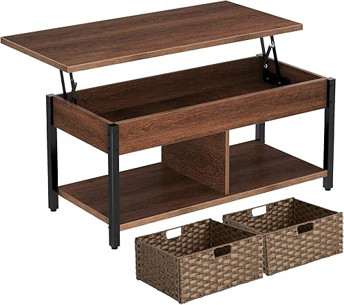 triangle shaped lift top coffee table