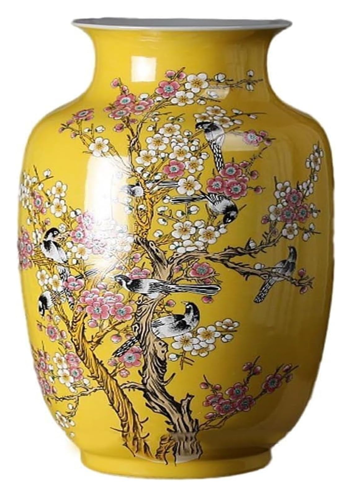 Vase Desktop Ceramic Ornaments Living Room Decorations Dried Flower(W18 x H35cm)
