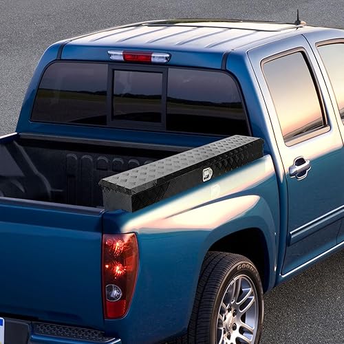 Miniatura 5 de Caja de herramientas de montaje lateral de 36 pulgadas, paquete de 2, 36 x 12 x 12 pulgadas, caja de herramientas de aluminio con cerradura y