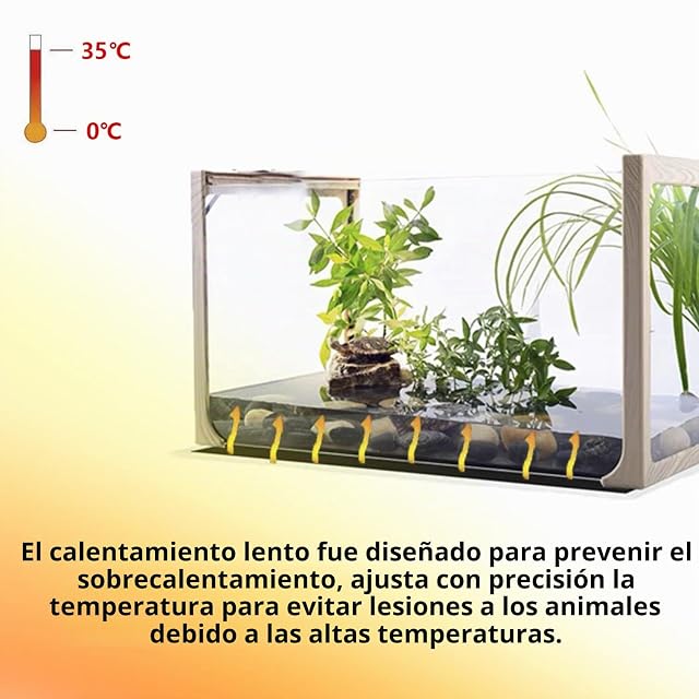 Foto 6 de 8 de Tapetes Térmicos para Terrarios, FIPASEN Manta Calefactora para Reptiles con Temperatura Ajustable…