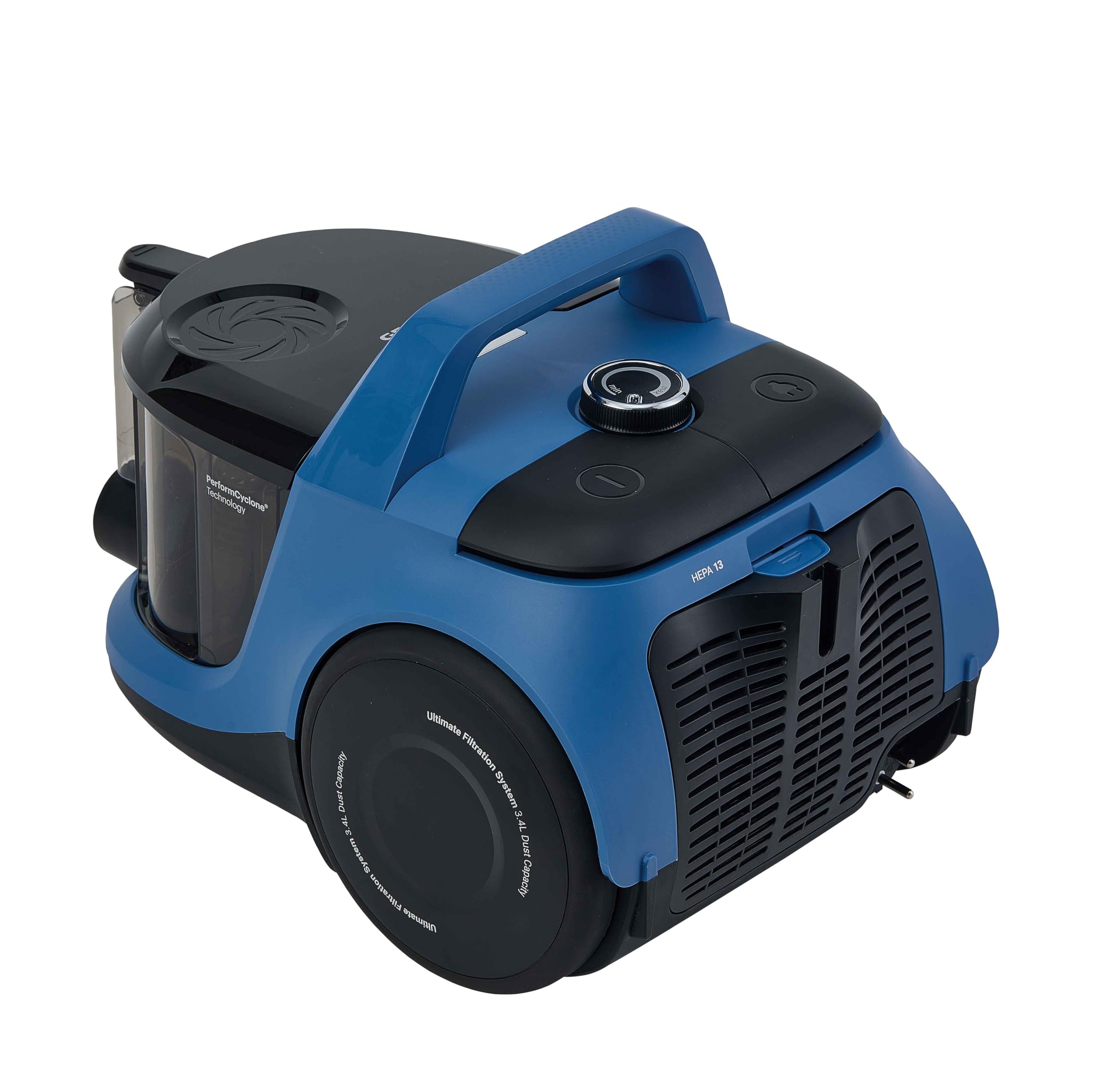Grundig VCC 6570 Aspirador de Suelo Azul/Negro, 890 W, 3,4 litros