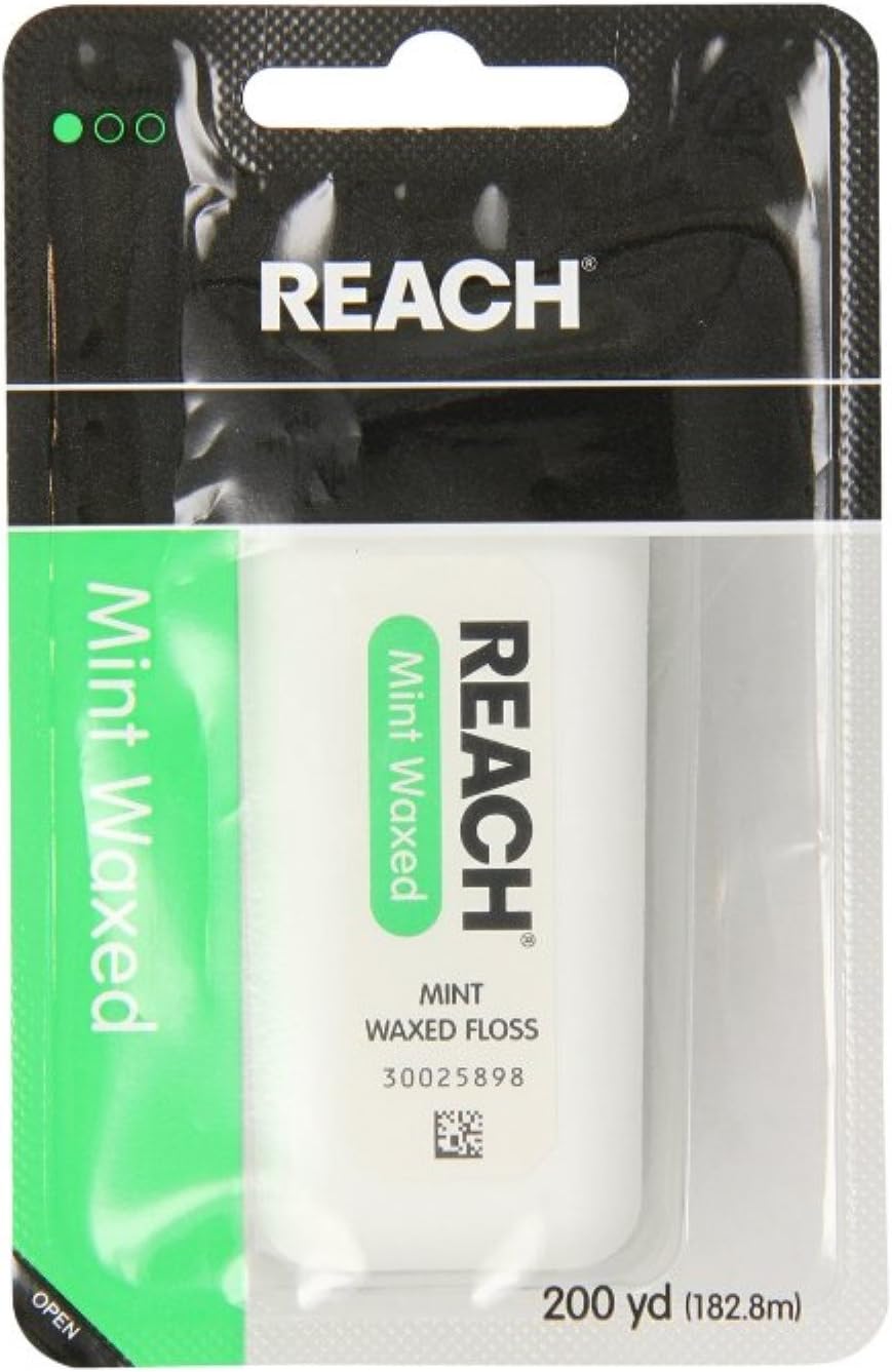 REACH Mint Waxed Floss 200 Yards (Pack of 11)