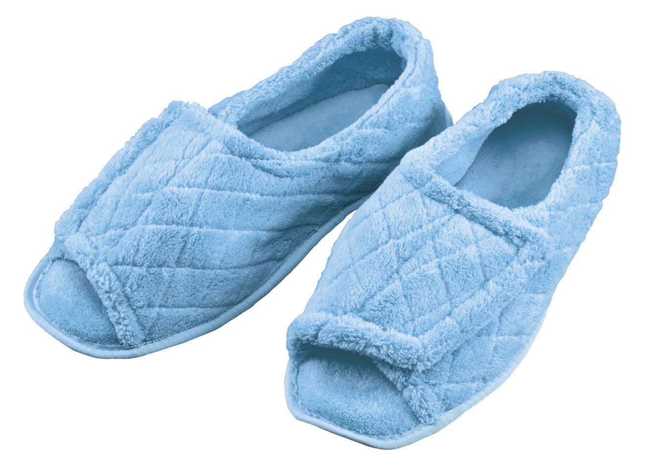 Quilted Chenille Adjustable Toe Slippers