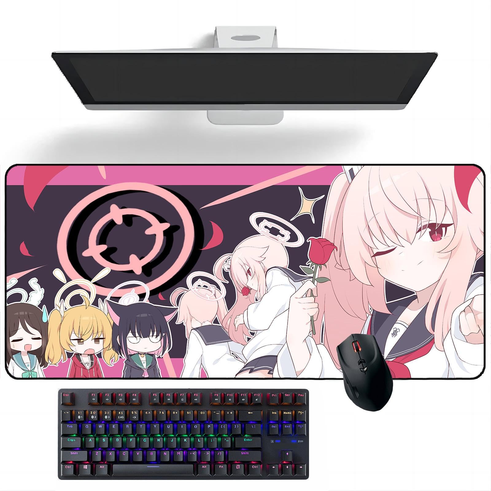 Amazon.co.jp: アニメマウスパッド ブルーアーカイブ 柚鳥ナツ アニメ