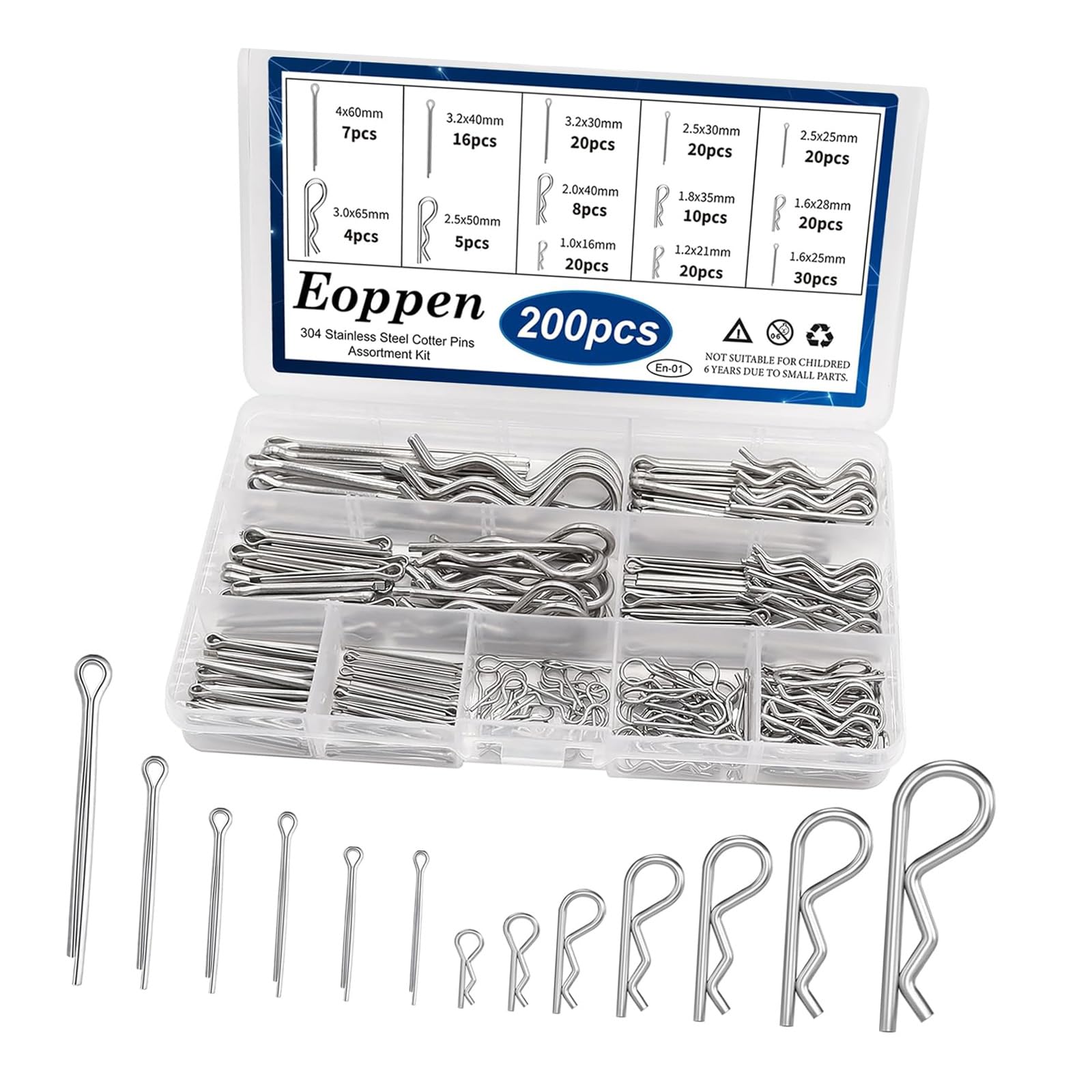 200lots Versatile Stainless Steel Clip Locking for Automotive Repair and Outdoor Applications Easyly Install Clip