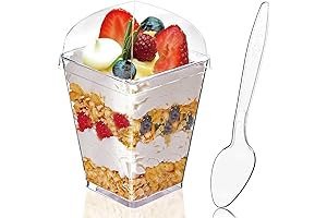 50 Pack Mini Vasos para Postres: Un Toque Elegante para Tus Creaciones