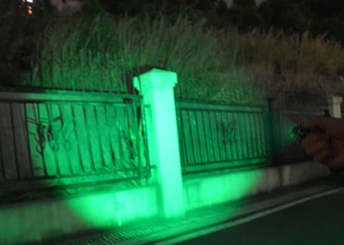 Miniatura 5 de Linterna LED verde de un solo modo, alcance largo de 150 yardas, alta potencia, visión nocturna, antorcha verde compacta de la linterna para la
