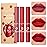 Sulily 3Pcs Dark Red Matte Lipstick Set,Red Matte Lipstick Long Lasting for Women,Velvet Air Moisture Smooth Crayon Lip Stain,24 Hours Wear Non-Stick Cup Not Fade Waterproof Lip Gloss Makeup