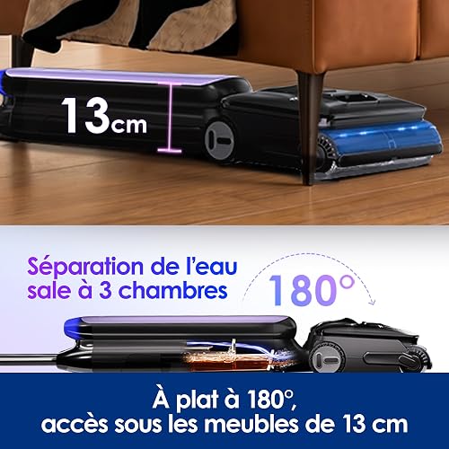 Tineco Floor One S9 Artist Boost Steam Aspirateur Laveur, ReverseScrub - 5