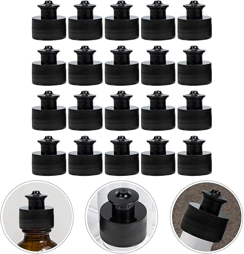 Miniatura 7 de Healvian Tapas de botellas deportivas Tapa de mano para botellas de gotero 1.102 in Diámetro exterior Sellado