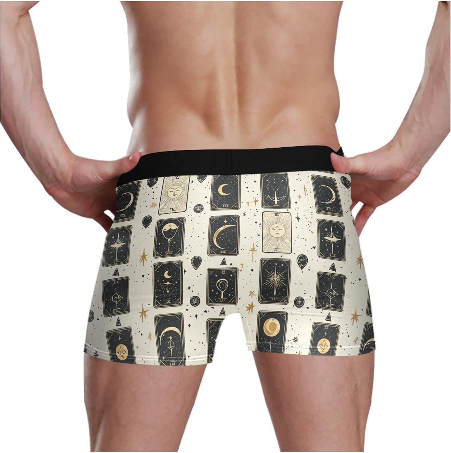 Men's Underwear Briefs Realistic Watercolor Roses with Leaves Men's Boxer Briefs, Trunks Underwear for Men S
