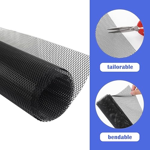 Miniatura 5 de Trimmable Car Grill Mesh,Aluminum Alloy Automotive Grilles,Universal Mesh Grill Insert Fits for Front Bumper Hood Air Vents Spoiler Automotive