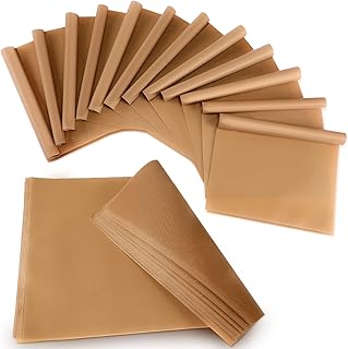 50 Pcs Sheet for Heat Press 16" x 12" Non Stick Heat Press Accessories Washable Reusable Heat Press Paper Heat Resistant Heat Transfer Press Sheet for Iron HTV Vinyl Sublimation Baking Craft