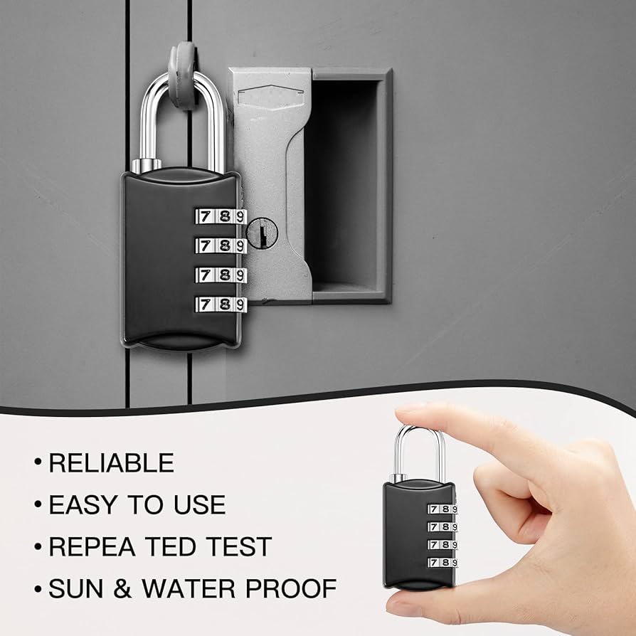 Sadnyy 15 Pcs 4 Digit Combination Locks Combination Padlock