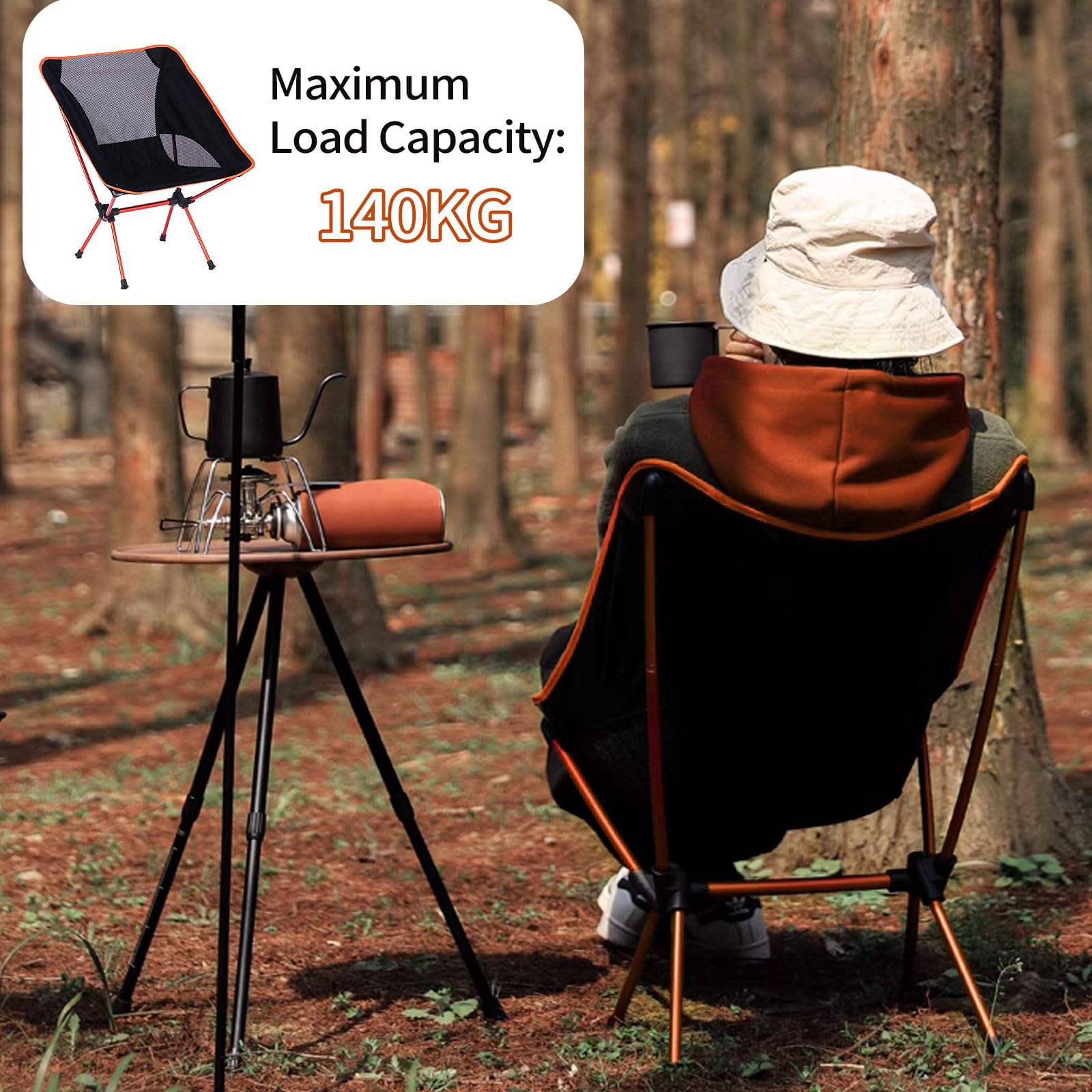 Aluminiumrahmen Campingstuhl Ultraleicht Faltbar Bis 140 Kg Tragbarer Klappstuhl Für Picknick Angeln Outdoor Beach