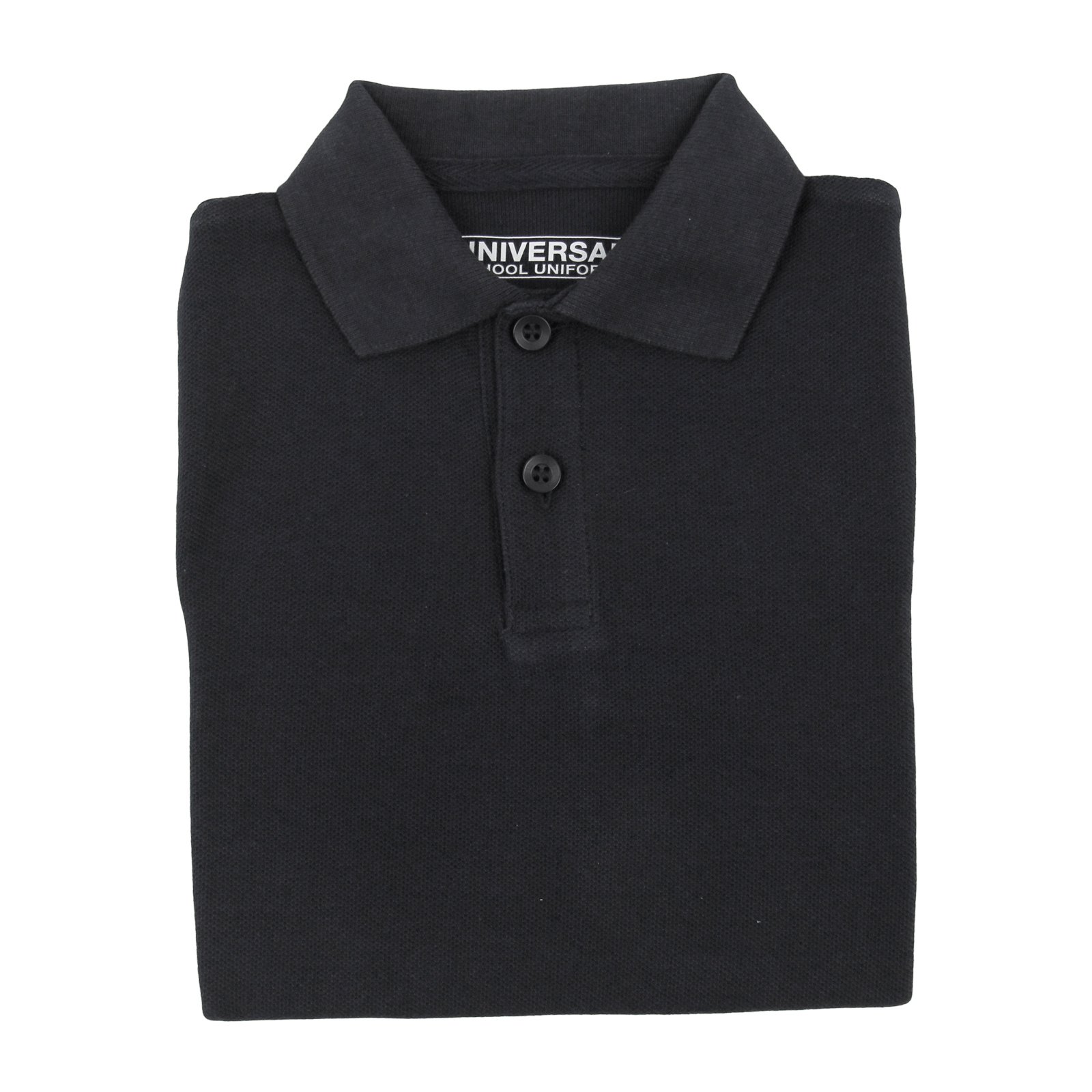 Universal School Uniform Baby Boys Short Sleeve Pique Polo Black Size 3T