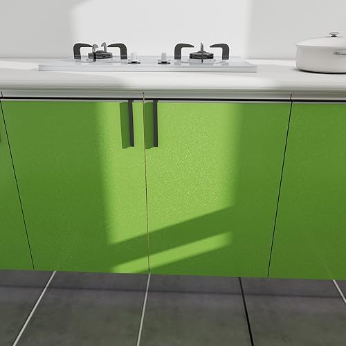 Vista 85 de Amiya Papel adhesivo azul brillante brillante autoadhesivo para encimeras, muebles, armarios, impermeable, extraíble, fácil de aplicar, envoltura