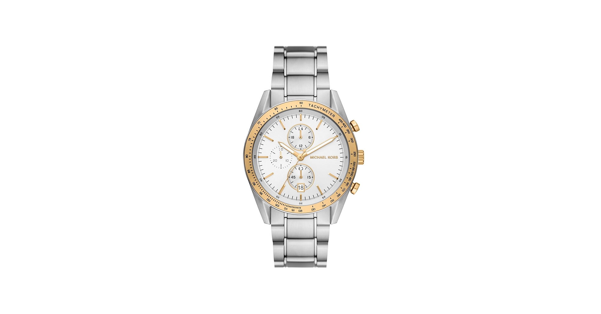 Amazon.com: Michael Kors Accelerator Chronograph Silver-Tone