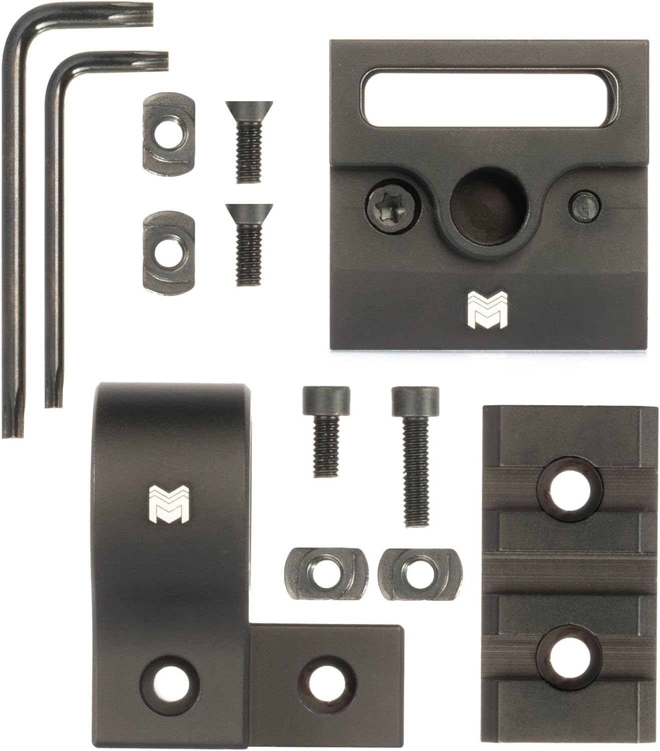 Monstrum 7075 Pro Series Shotgun Barrel Clamp Accessory Mount | Compatible with M-LOK Accessories