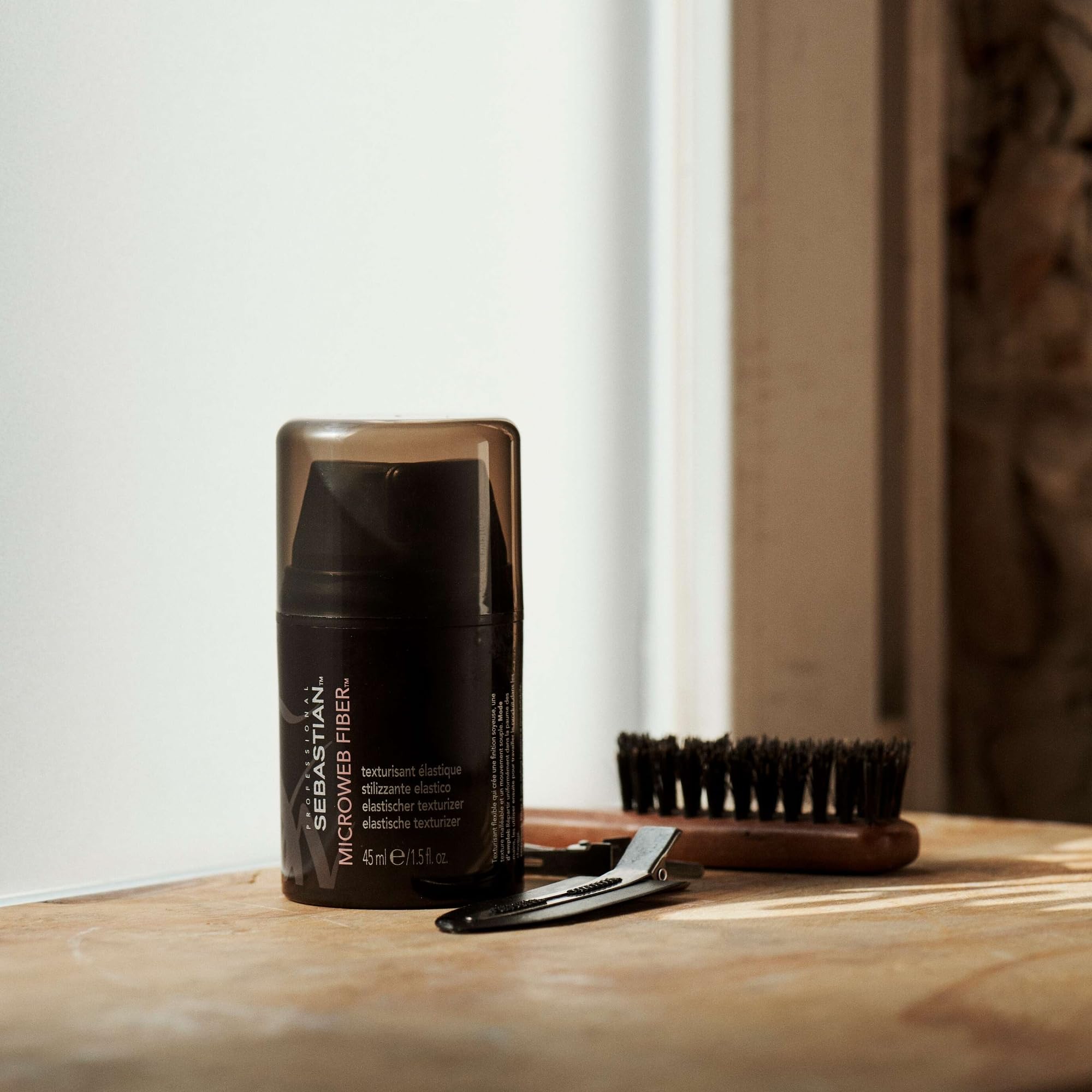 SEBASTIAN PROFESSIONAL MICROWEB FIBER – Haarcreme für texturierte Haare (45 ml) – flexible Pomade für seidenweiche Definition und ein phänomenales Haarstyling – formt und definiert
