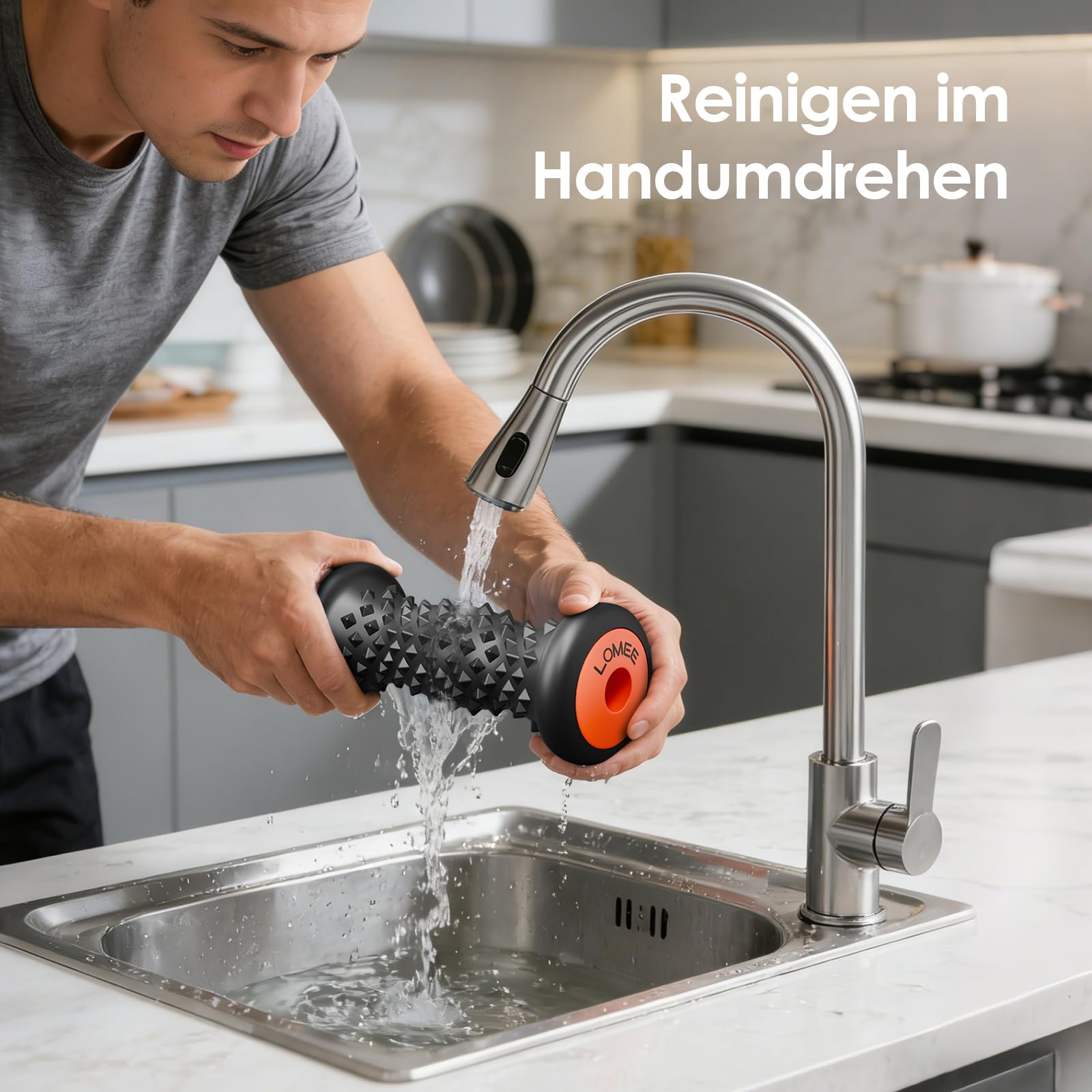 Fußmassagerolle für Plantarfasziitis, Fußgewölbe & Fersenschmerzen | Tiefengewebsmassage, Ergonomisches Fußdesign mit Abgerundeter Oberseite
