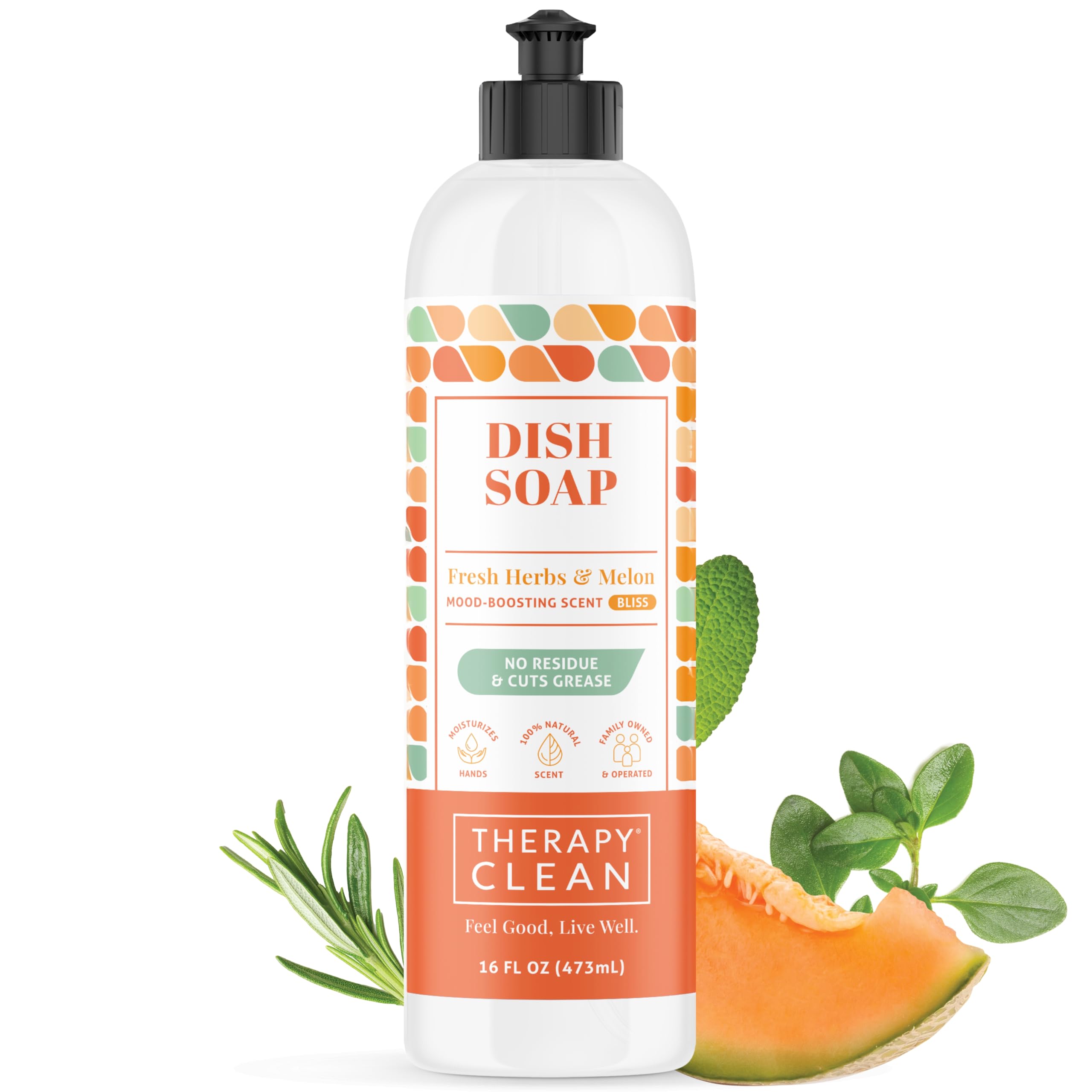 Amazon.com: Therapy Clean Plant Based Dish Soap Liquid - Fresh