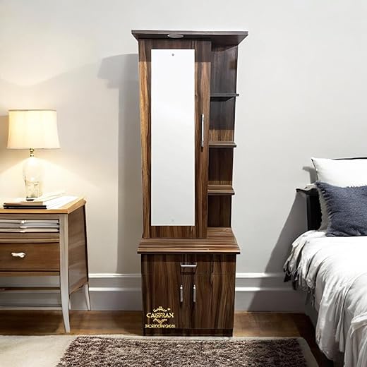 Caspian Dressing Table with Shelves 72x13x24