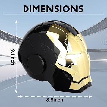 YONTYEQ Iron-Man MK5 Motorized Cosplay Helmet | Voice Control, Touch Control, Remote Control