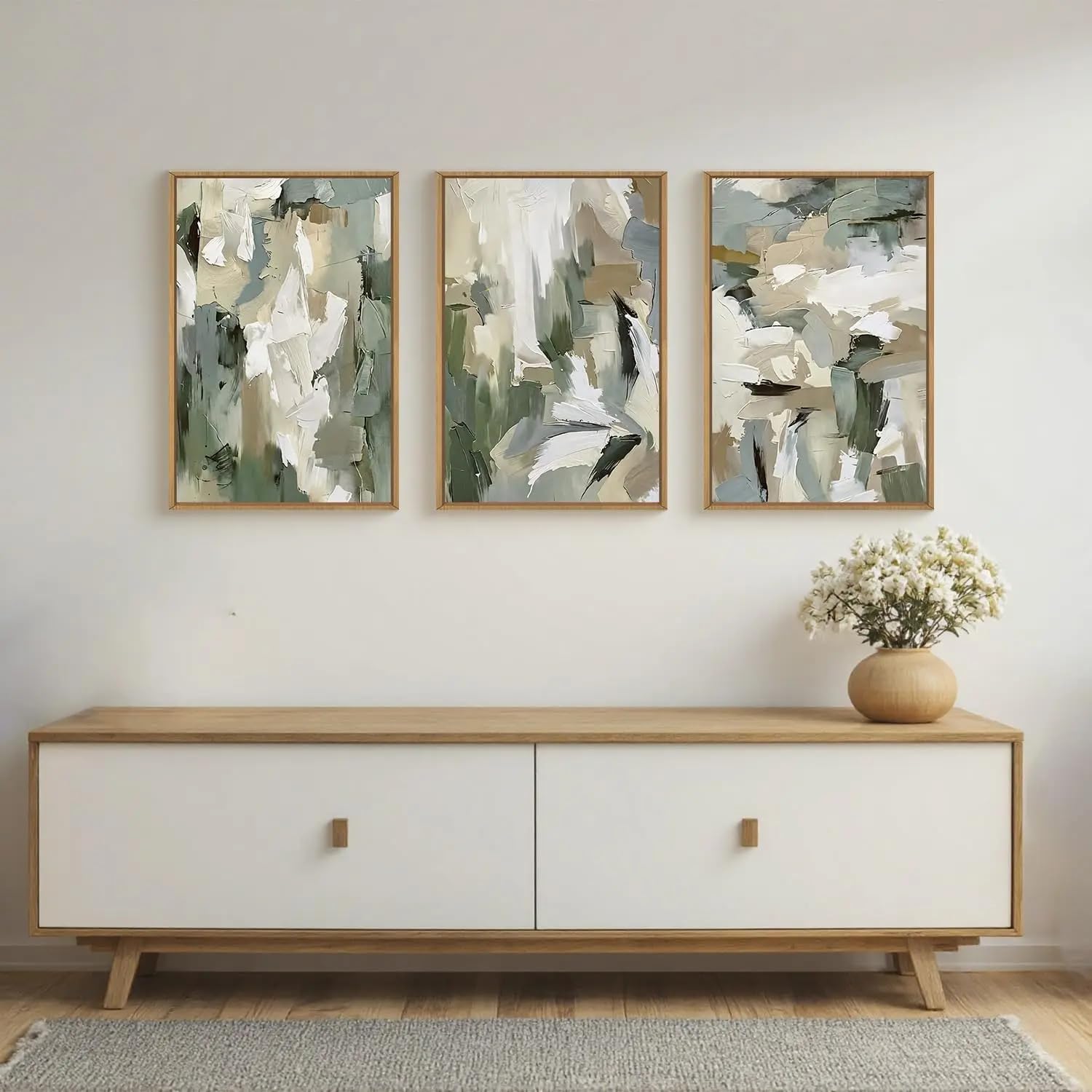 GOSRD Abstract Canvas Poster Painting Picture Wall Art, Modern Living Room Bedroom Office Home Decoration(60x90cm-3Pcs)