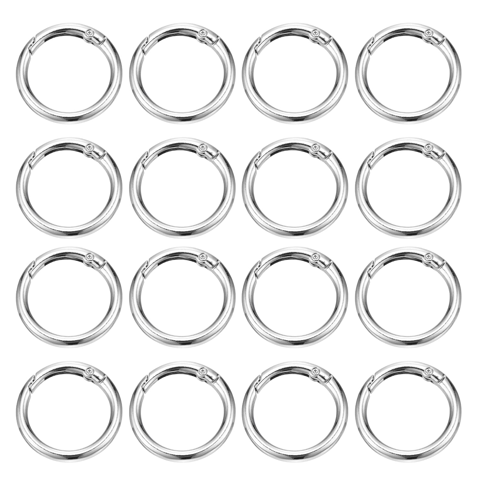 PATIKIL 16 Pcs Metal Spring O Rings
