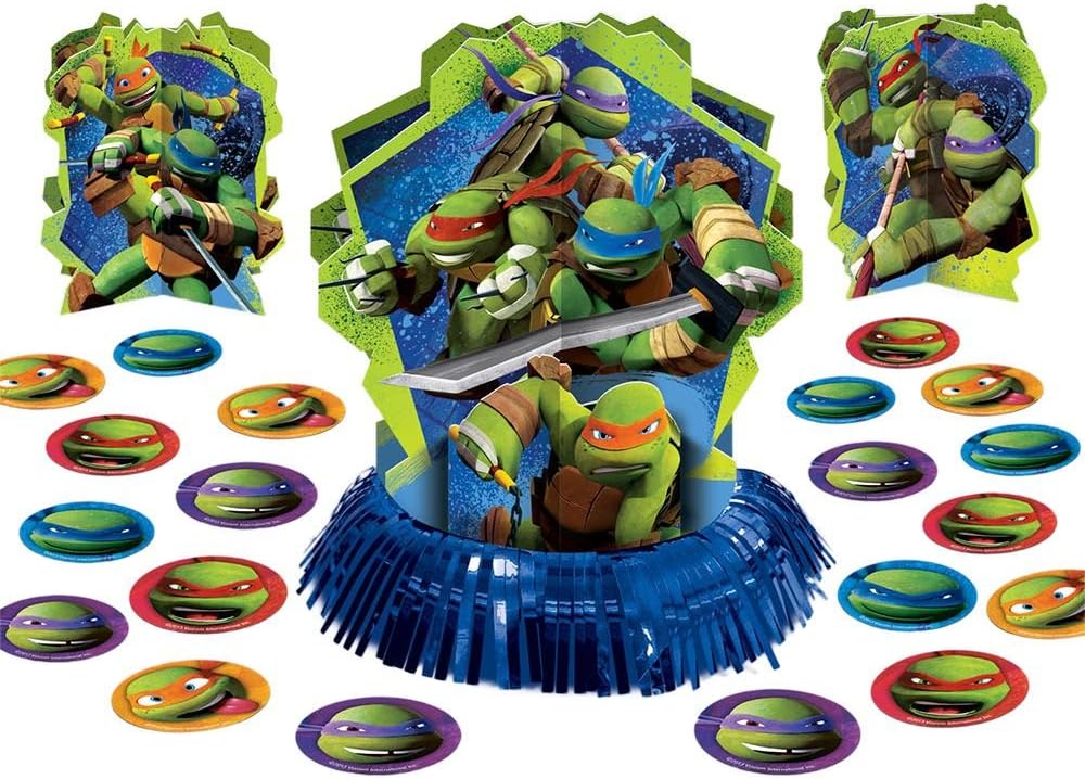 Teenage Mutant Ninja Turtles Table Decorating Kit - 281194, Multi Color