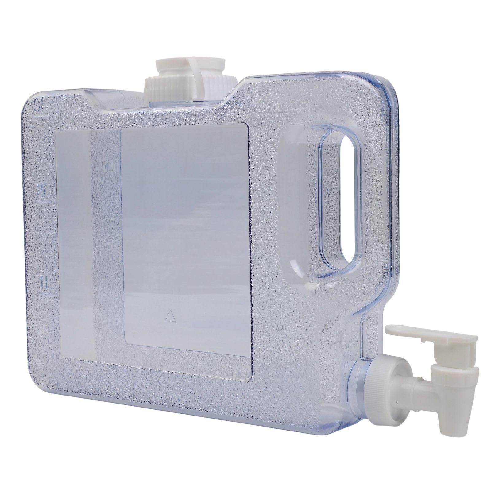 3–7,5 l Kunststoff-Wasserspender mit Auslauf, schmaler Kühlschrank-Getränkebehälter für Saft, Milch, transparenter blauer Kühlschrank-Getränketank