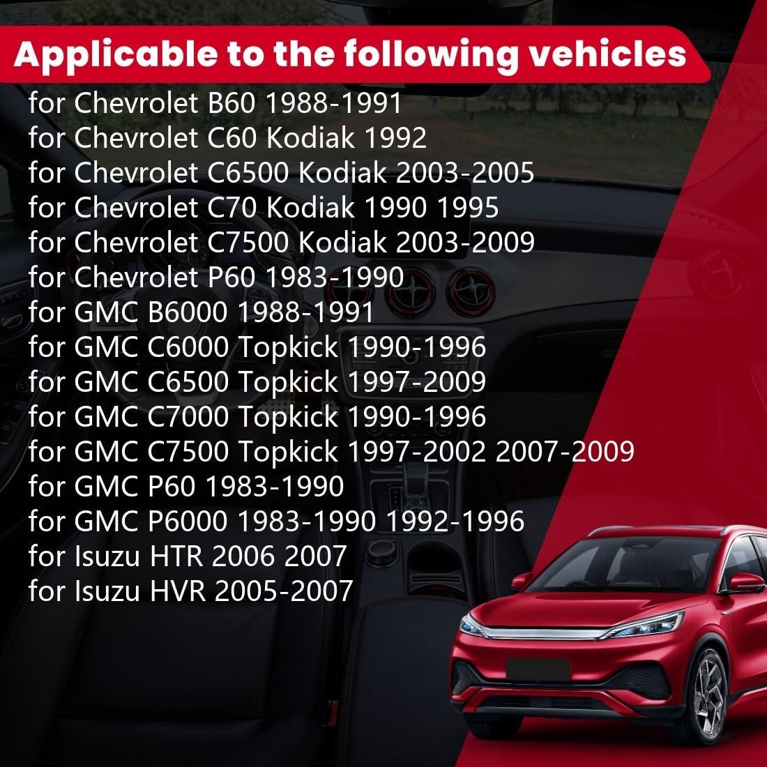 Arrhythmic Parking Brake Shoes 1 Set Driveline Automotive Replacement Brake Kit for Chevrolet C70 Kodiak 7.0L 1990 1995, for GMC B6000 5.7L 1988 1989 1990 1991, for GMC B6000 8.2L 1988 1989 1990 1991